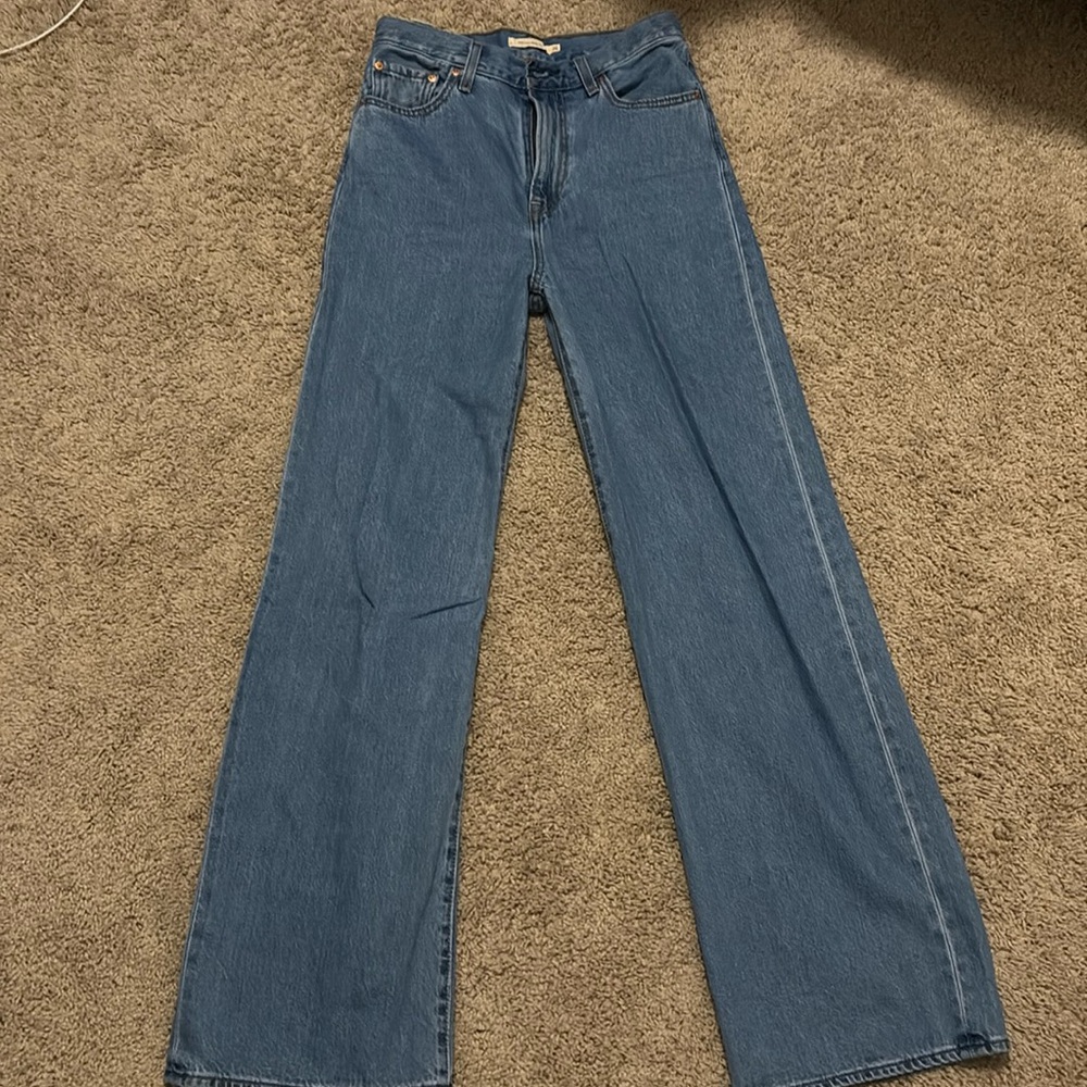 Women’s Levis Ribcage Wide Leg Jeans